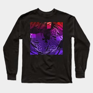 Abstract shapes pattern Long Sleeve T-Shirt